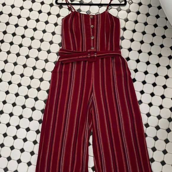 Striped Jumpsuit, Indigo Rein, M - Picture 1 of 5